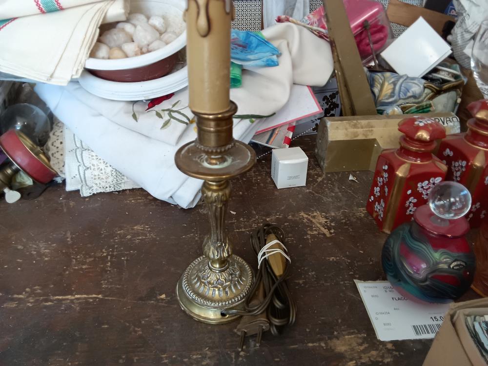 PIEDS DE LAMPE CUIVRE