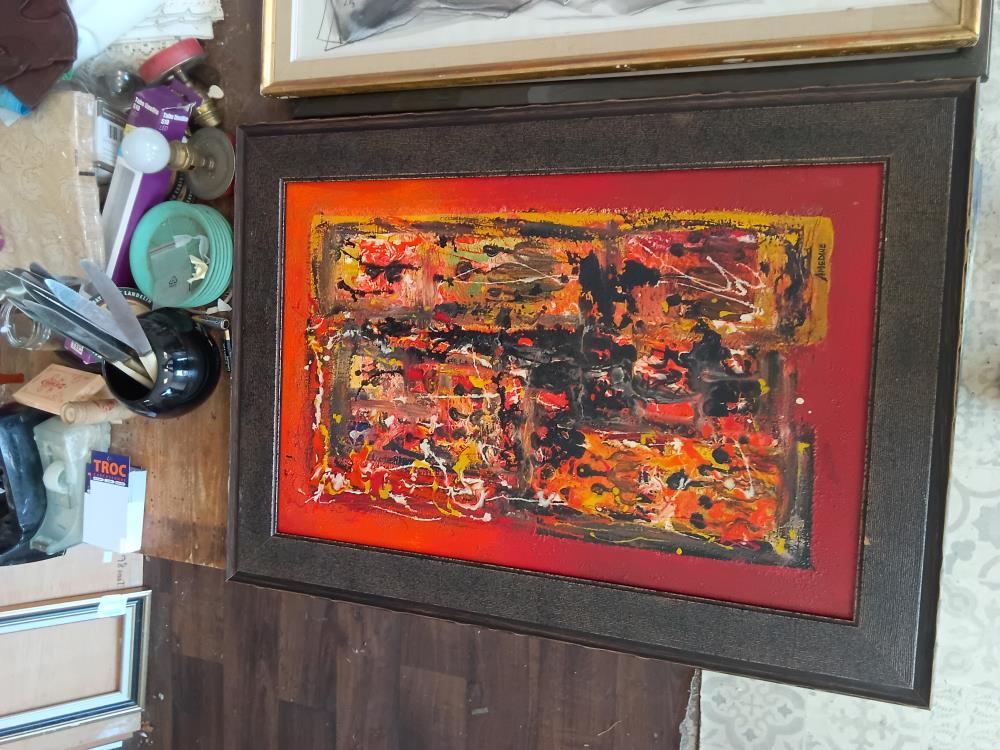 HUILE SUR TOILE SIGNÉE AMÉDINE