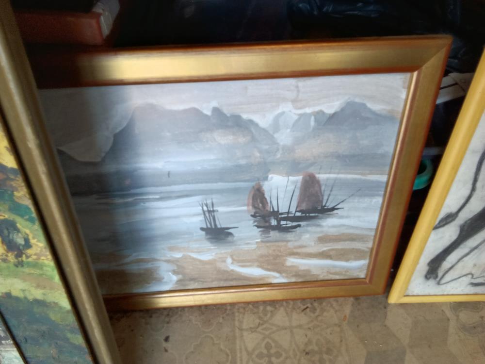 TABLEAU JONQUE ASIE