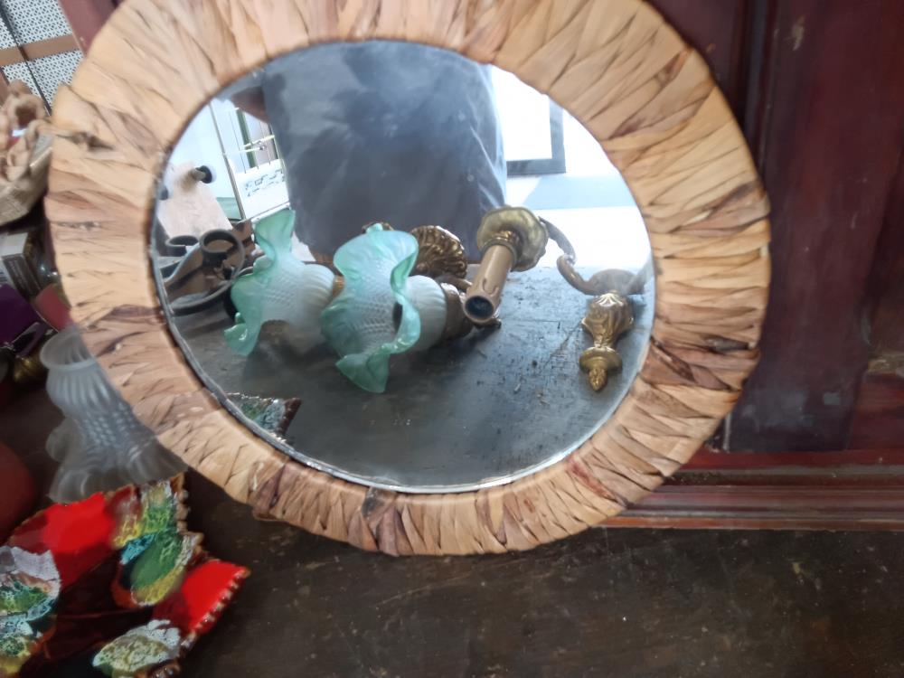 MIROIR EN PAILLE