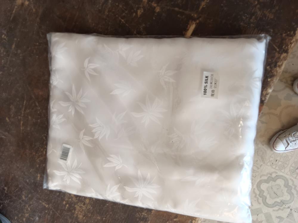 DRAP EN SOIE BLANCHE