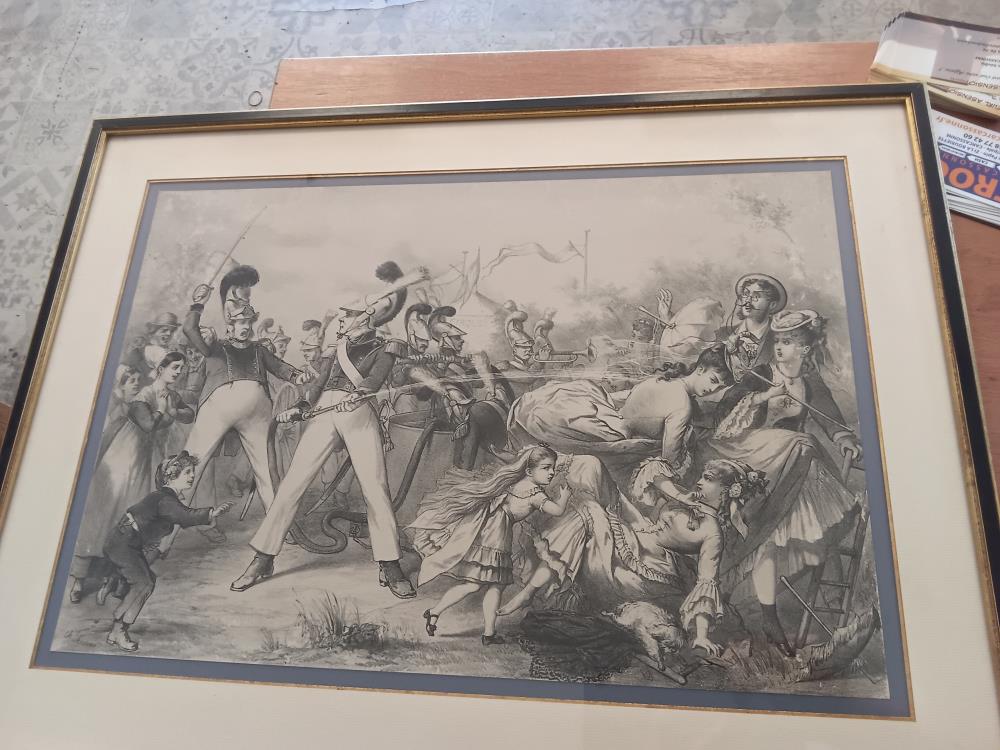GRAVURE CIRQUE POMPIER