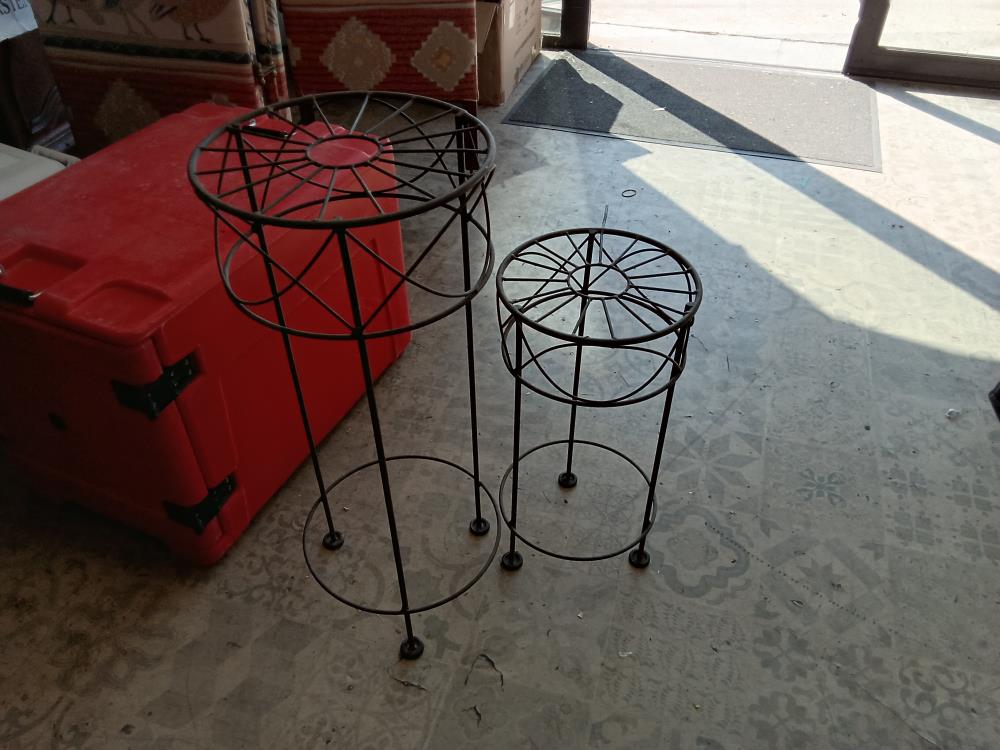 2 SELLETTE METAL
