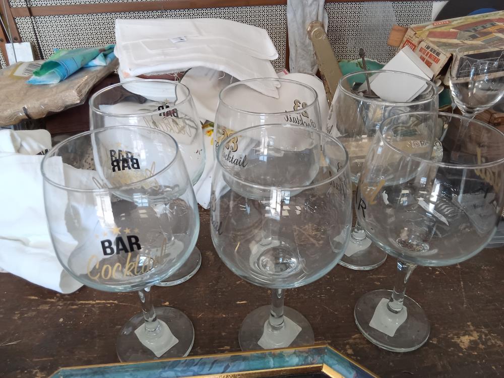 SIX VERRES À COCKTAILS