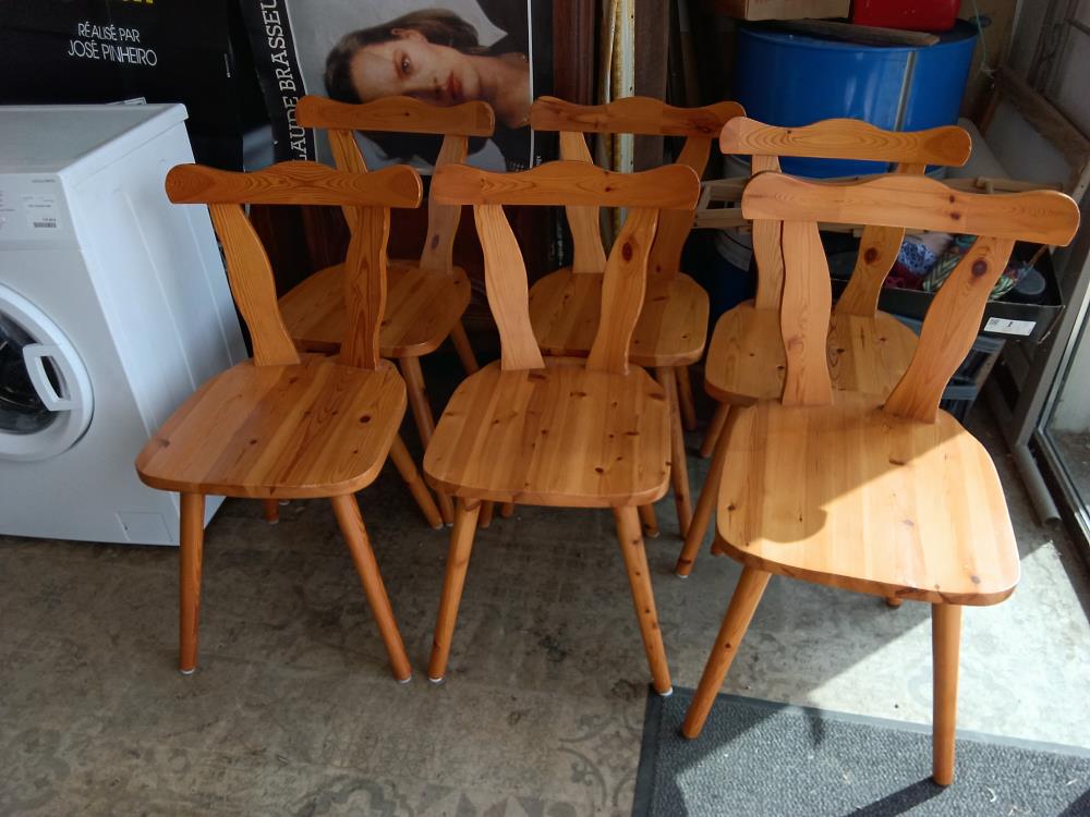 6 CHAISES ENPIN