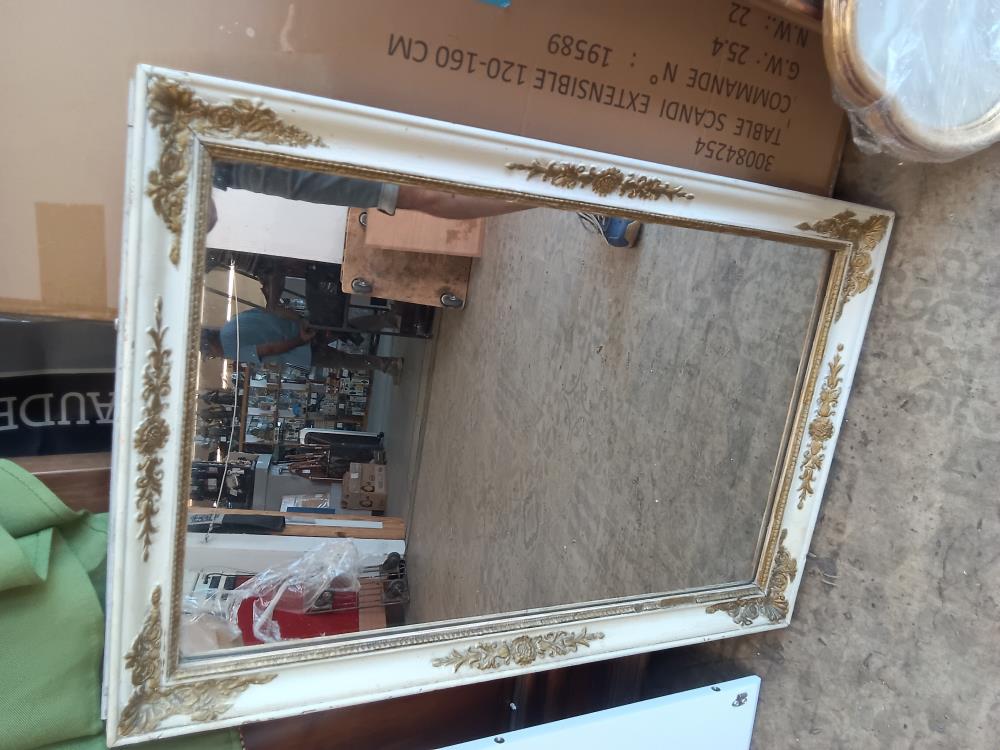 MIROIR CADRE BLANC