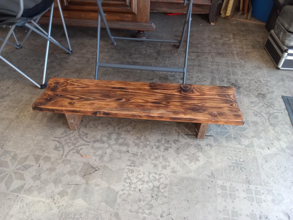 BANC POUR FLEURS EN PIN 