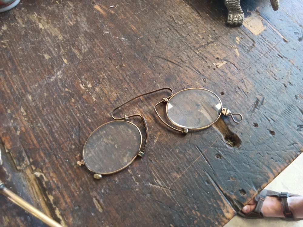 LUNETTES PINCE NEZ PLAQUE