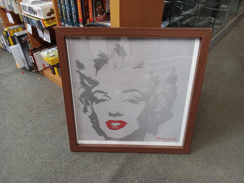 LITHOGRAPHIE SIGNÉE ANDY WARHOL 151/500 AVEC CERTIFICAT D'AUTHENTIFICATION 