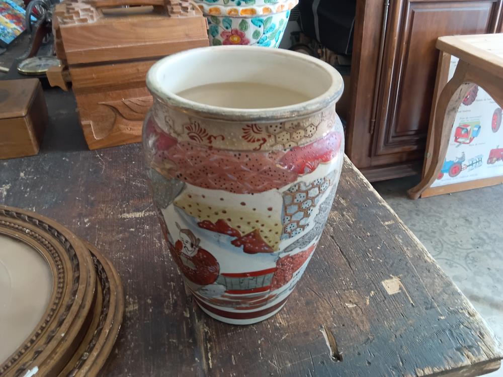 VASE JAPONAIS PERCE