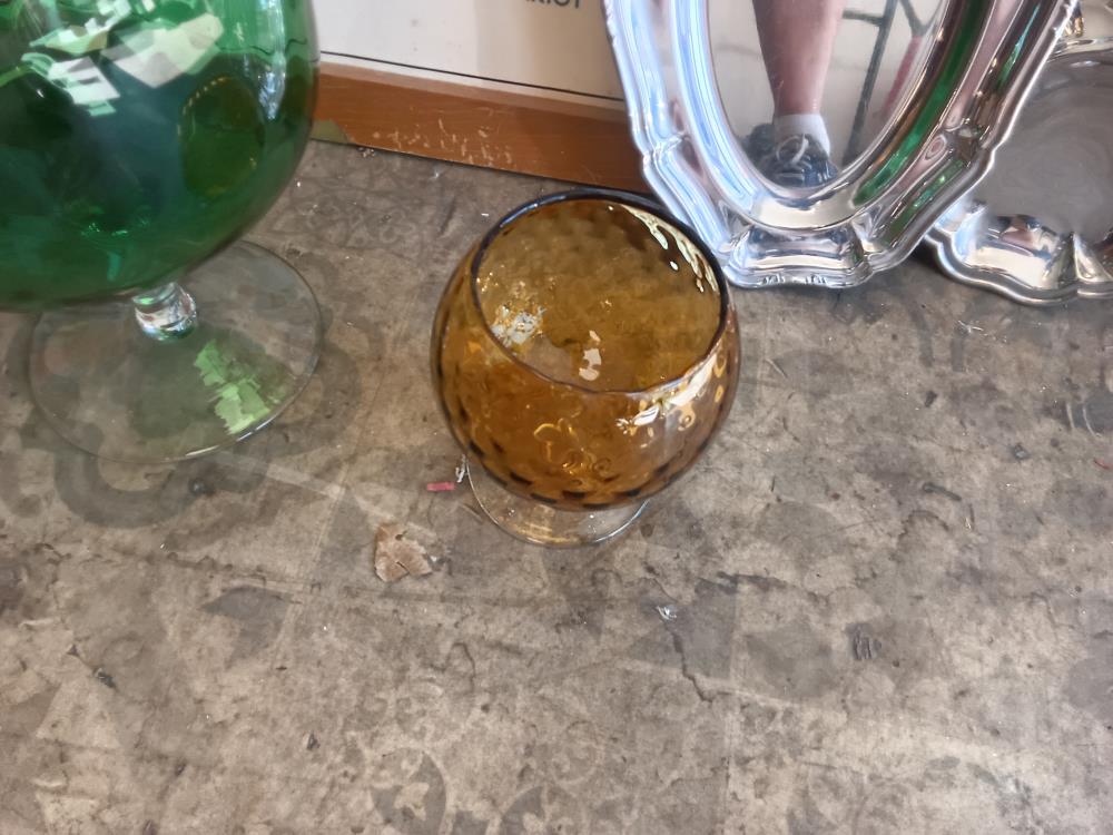 VASE VERRE JAUNE