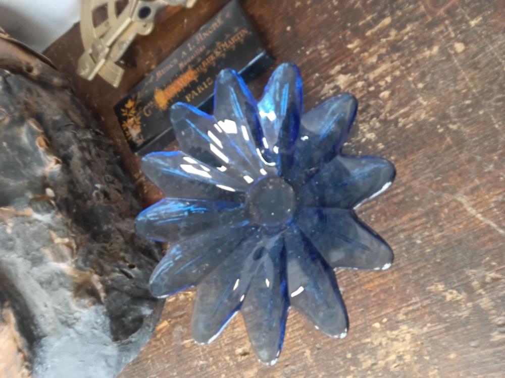 VIDE POCHE VERRE BLEU