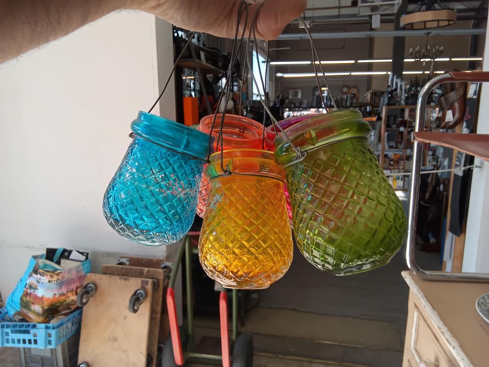 5 PHOTOPHORES COULEUR