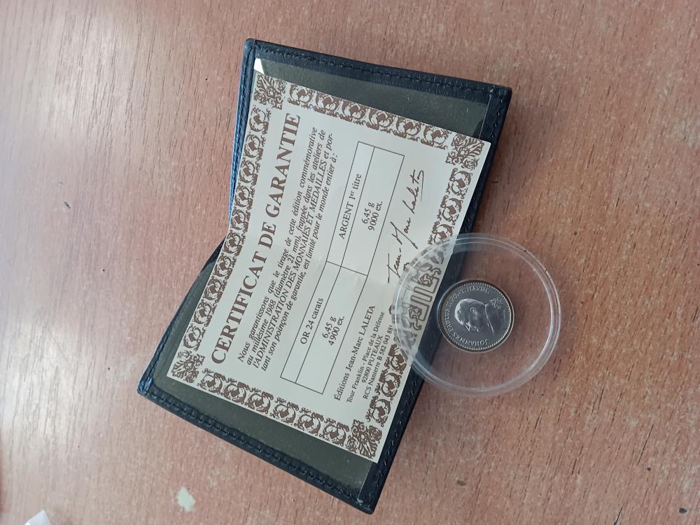 MEDAILLE PAPE JP II ARGENT