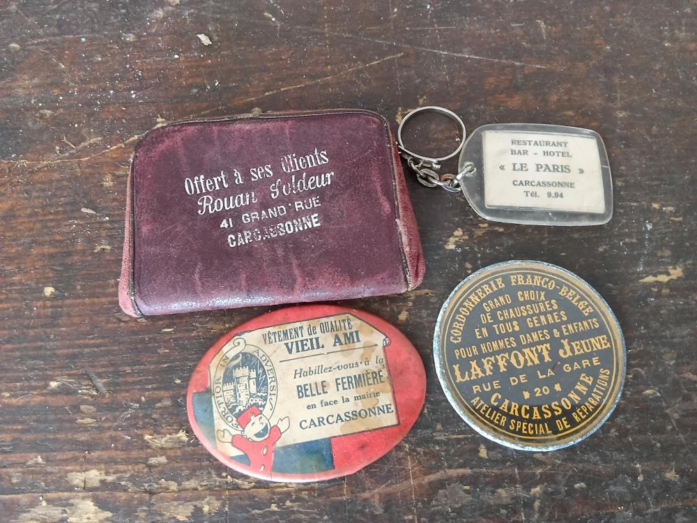 4 OBJETS PUBLICITAIRE CARCASSONNE