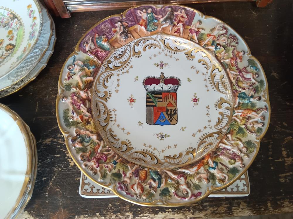 BELLE ASSIETTE DECO CAPODIMONTE