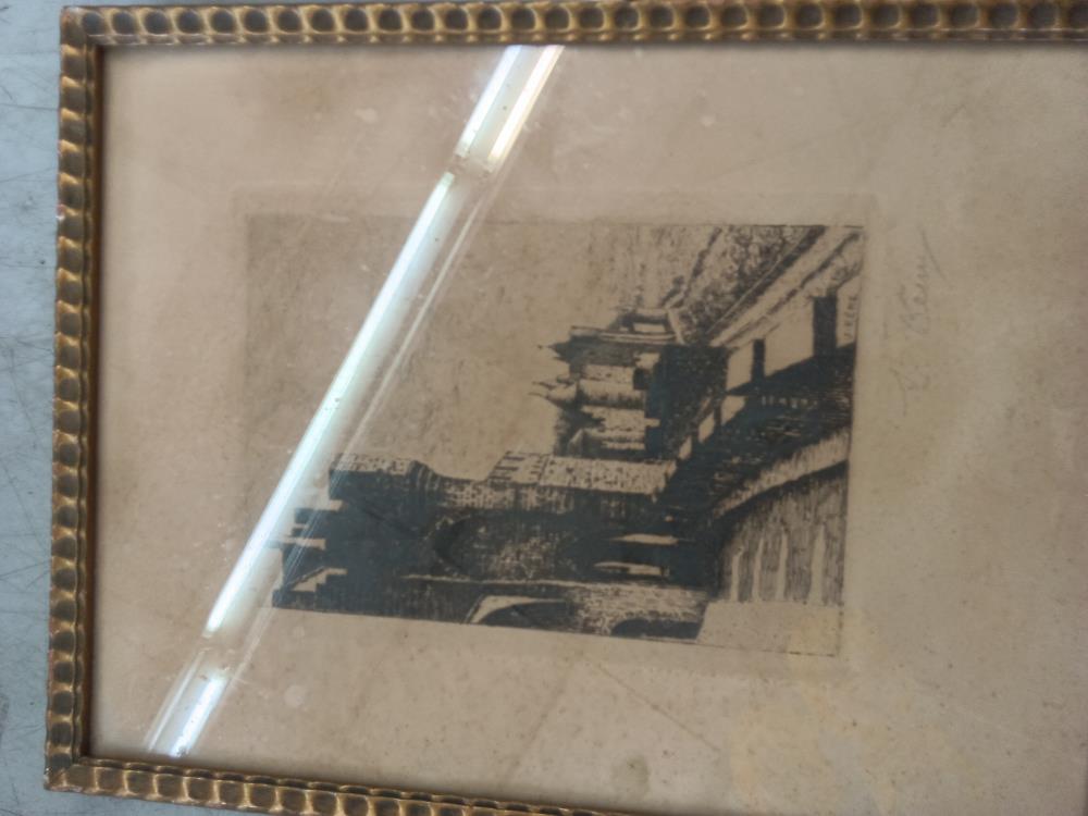 GRAVURE SIGNEE JEAN REME CARCASSONNE