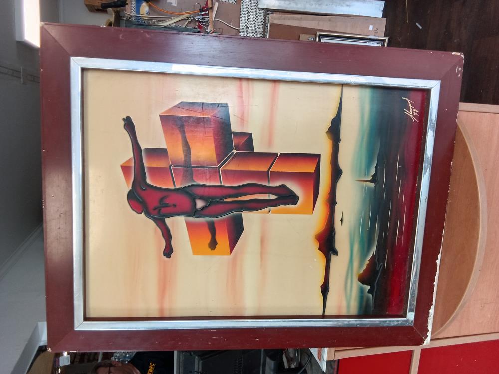 HUILE SUR TOILE CHRIST