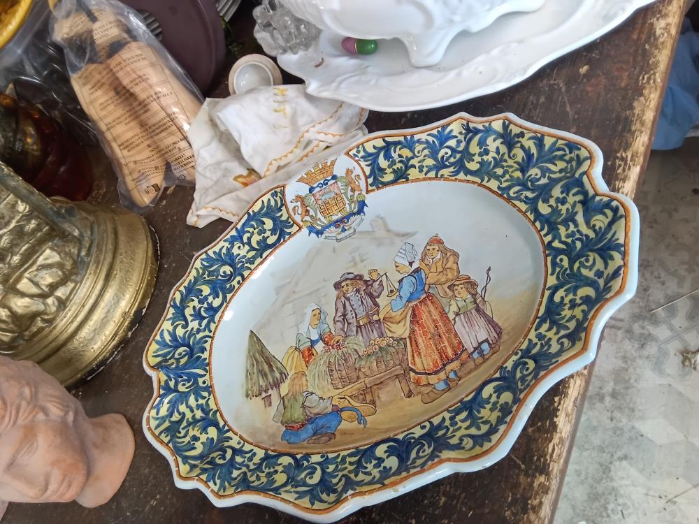 PLAT ANCIEN PORQUIER BEAU 