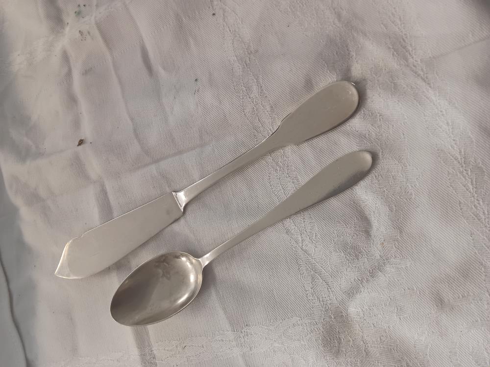PAIRE DE COUVERTS ARGENT 800 56G