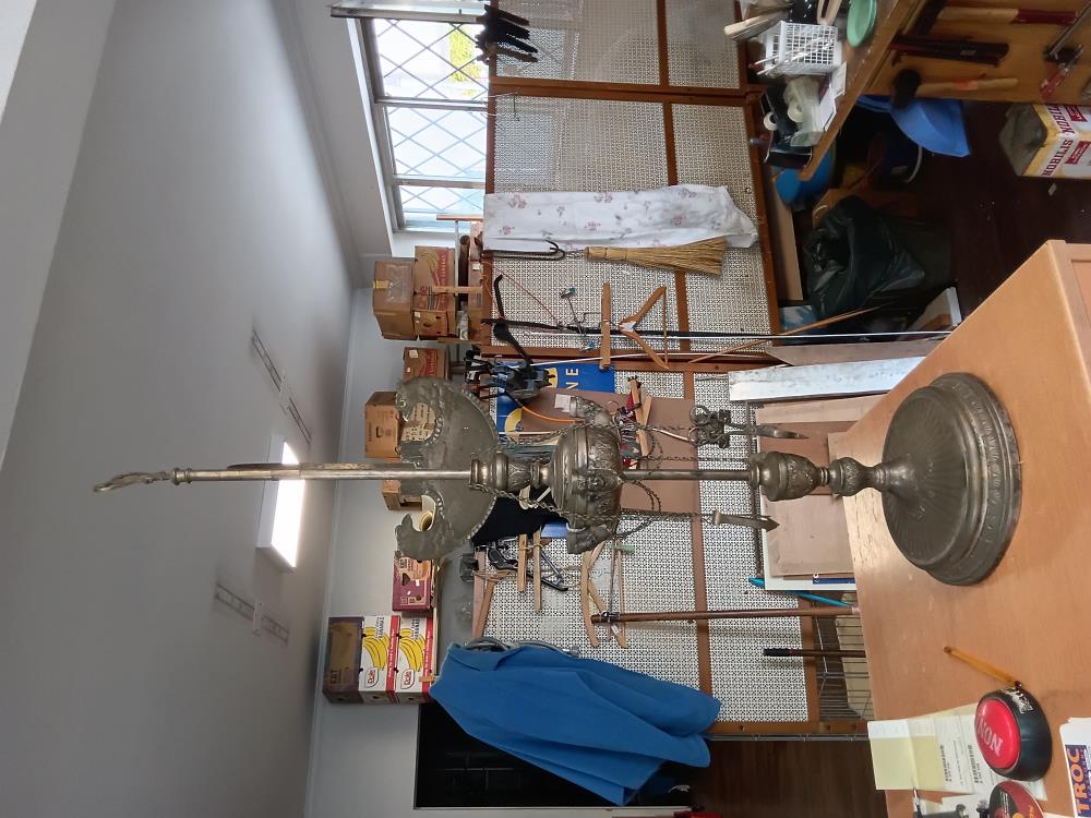 LAMPE FLORENTINE ARGENT VIEILLARD