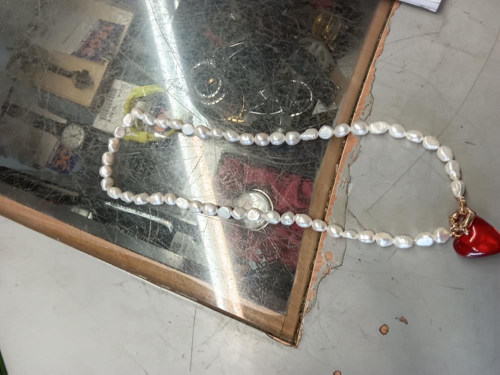 SAUTOIR PERLE CŒUR 