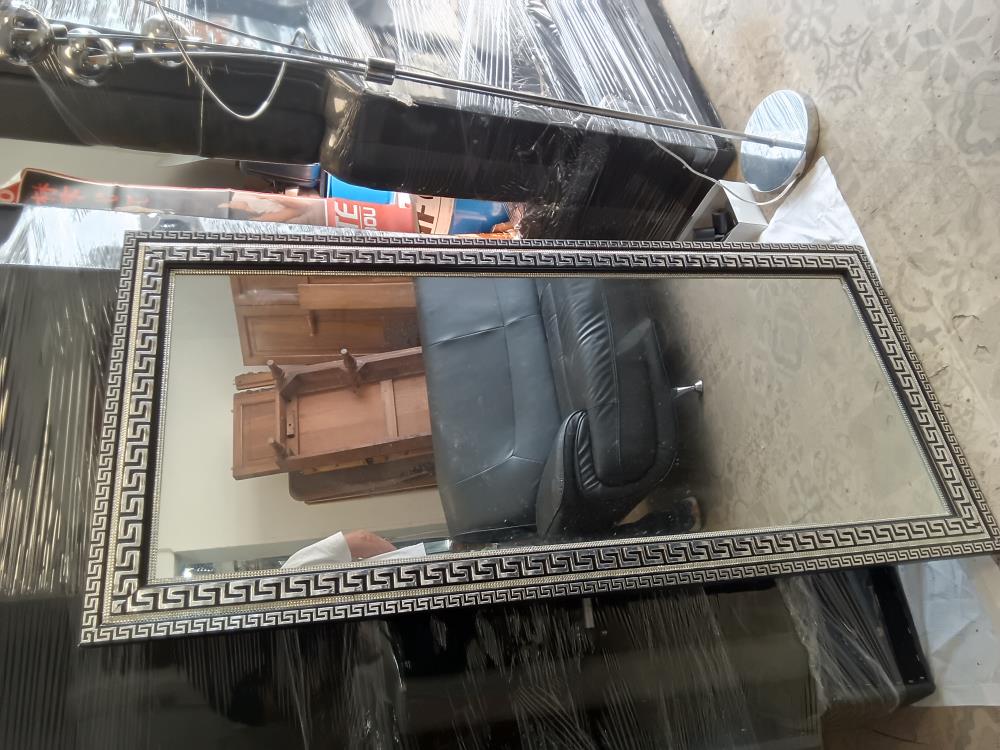 MIROIR CADRE ARGENTE