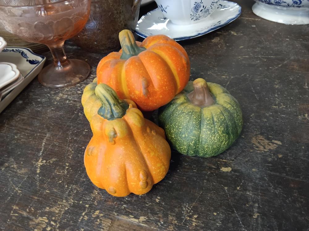 4 CITROUILLES DECO