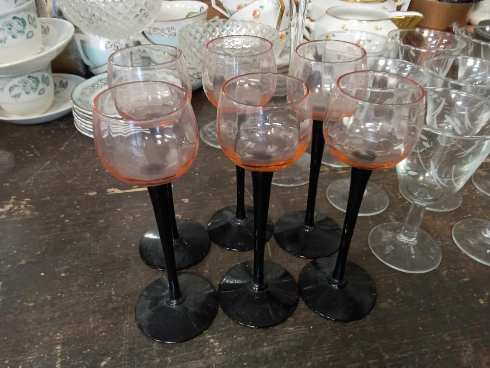 6 VERRES COULEUR