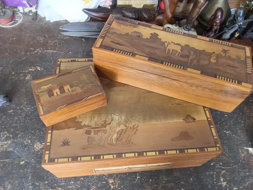 LOT DE 3BOITES MARQUETE 