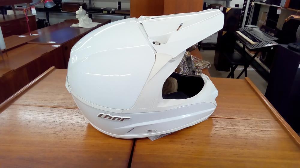 CASQUE CROSS BLANC THOR TAILLE M