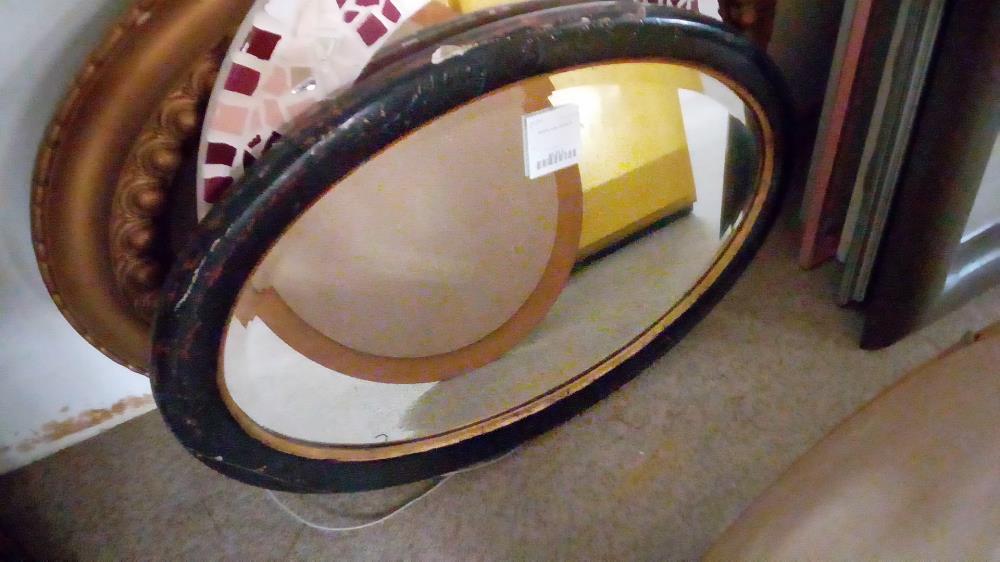 MIROIR OVAL BISAUTÉ