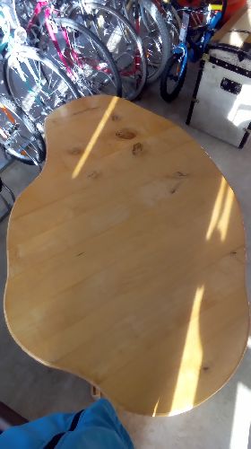 TABLE BASSE BOIS SEMI PRÉCIEUX