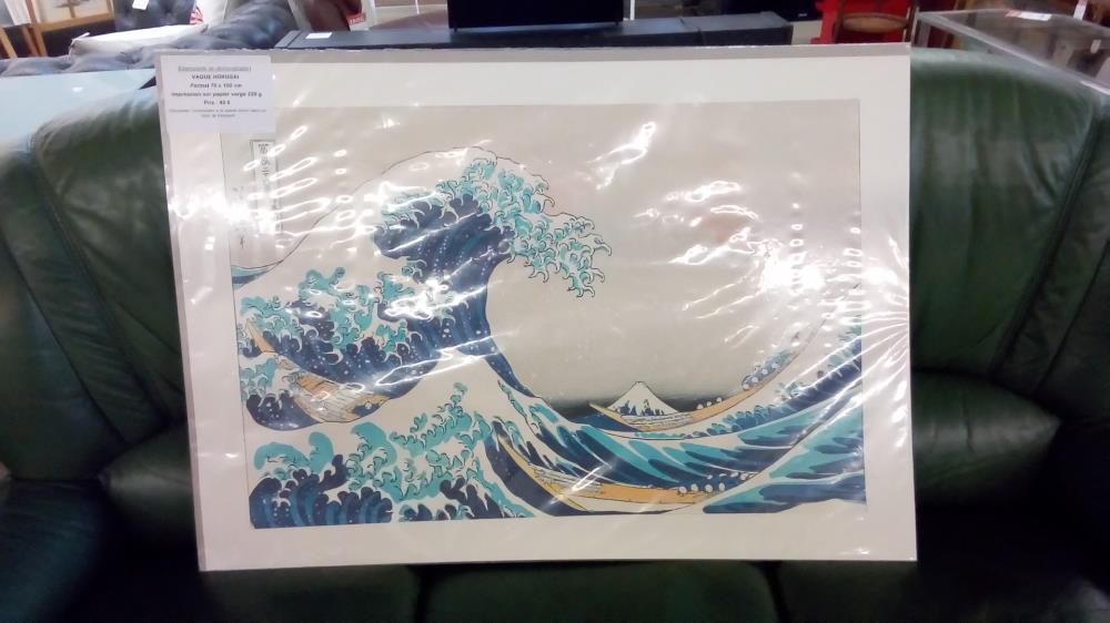 REPRO CARTE VAGUE HOKUSAI 70X100