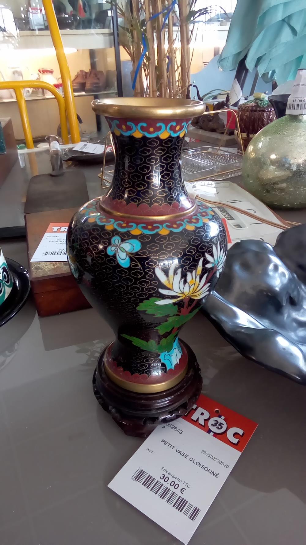 PETIT VASE CLOISONNÉ