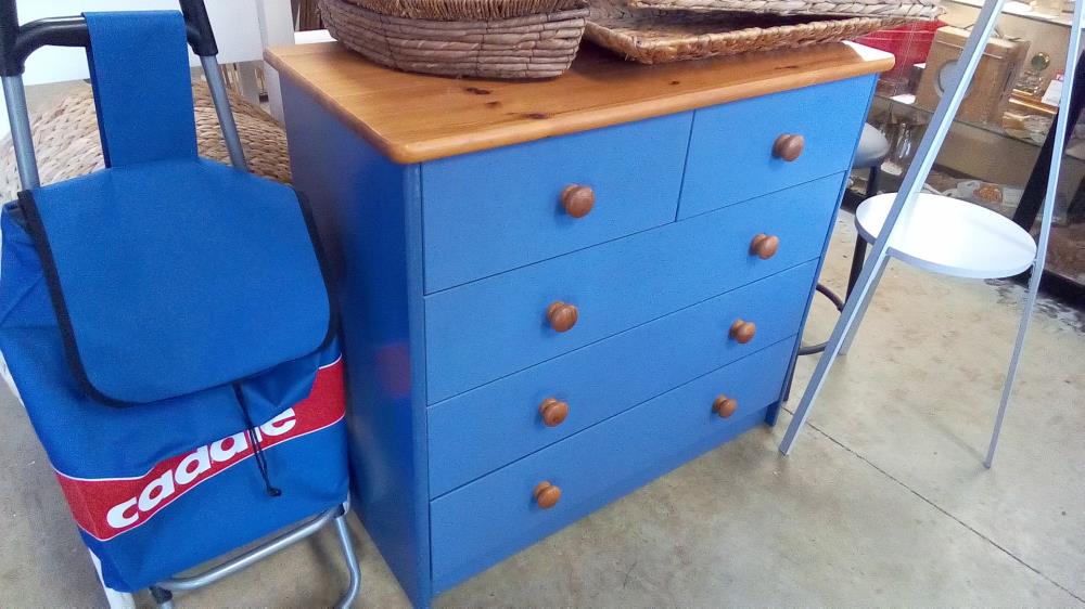 COMMODE PIN BLEUE