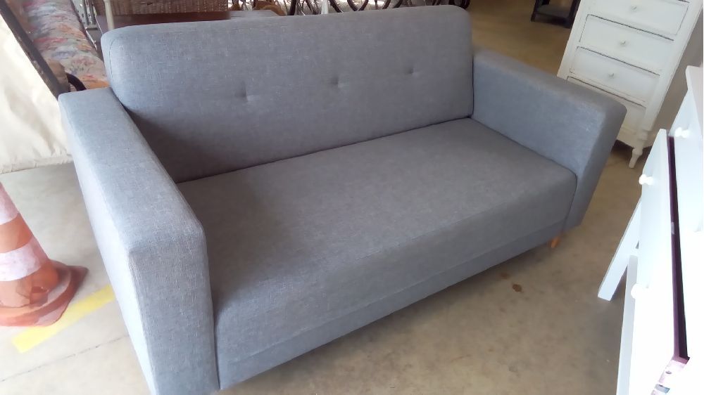 BANQUETTE TISSU GRIS