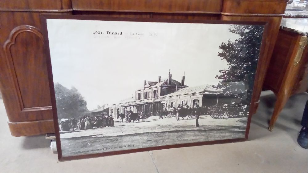 GRANDE REPRODUCTION PHOTO GARE DINARD