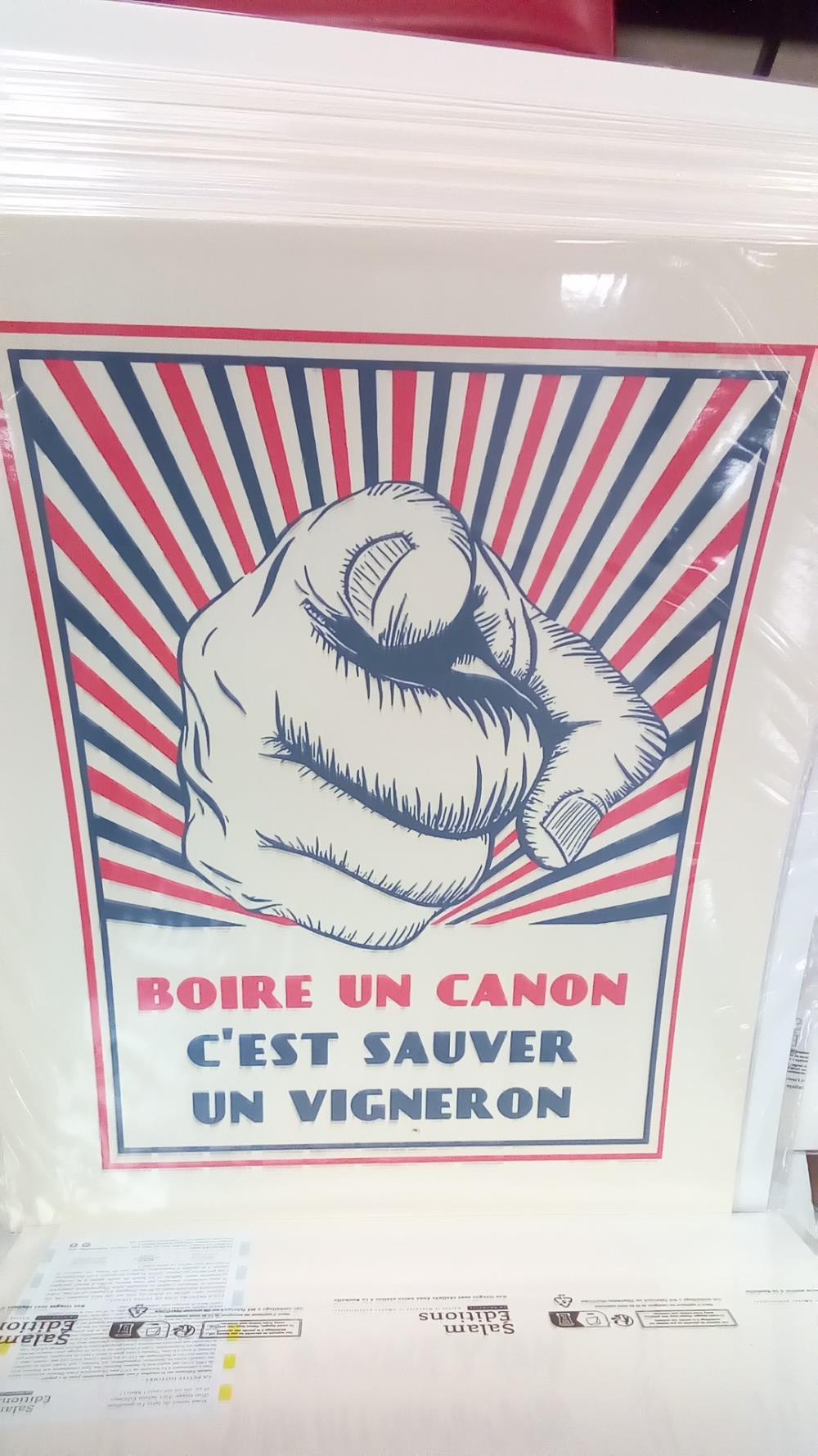 REPRO BOIRE UN CANON C EST SAUVER UN VIGNERON