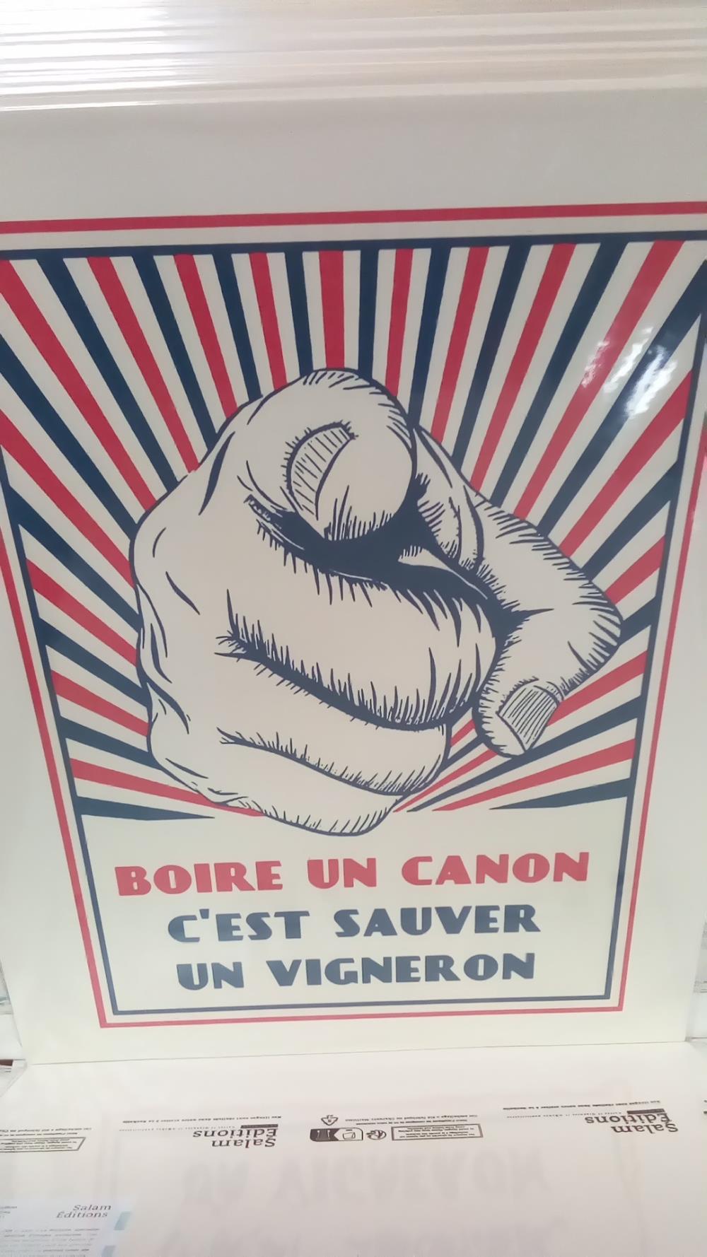 REPRO BOIRE UN CANON C EST SAUVER UN VIGNERON