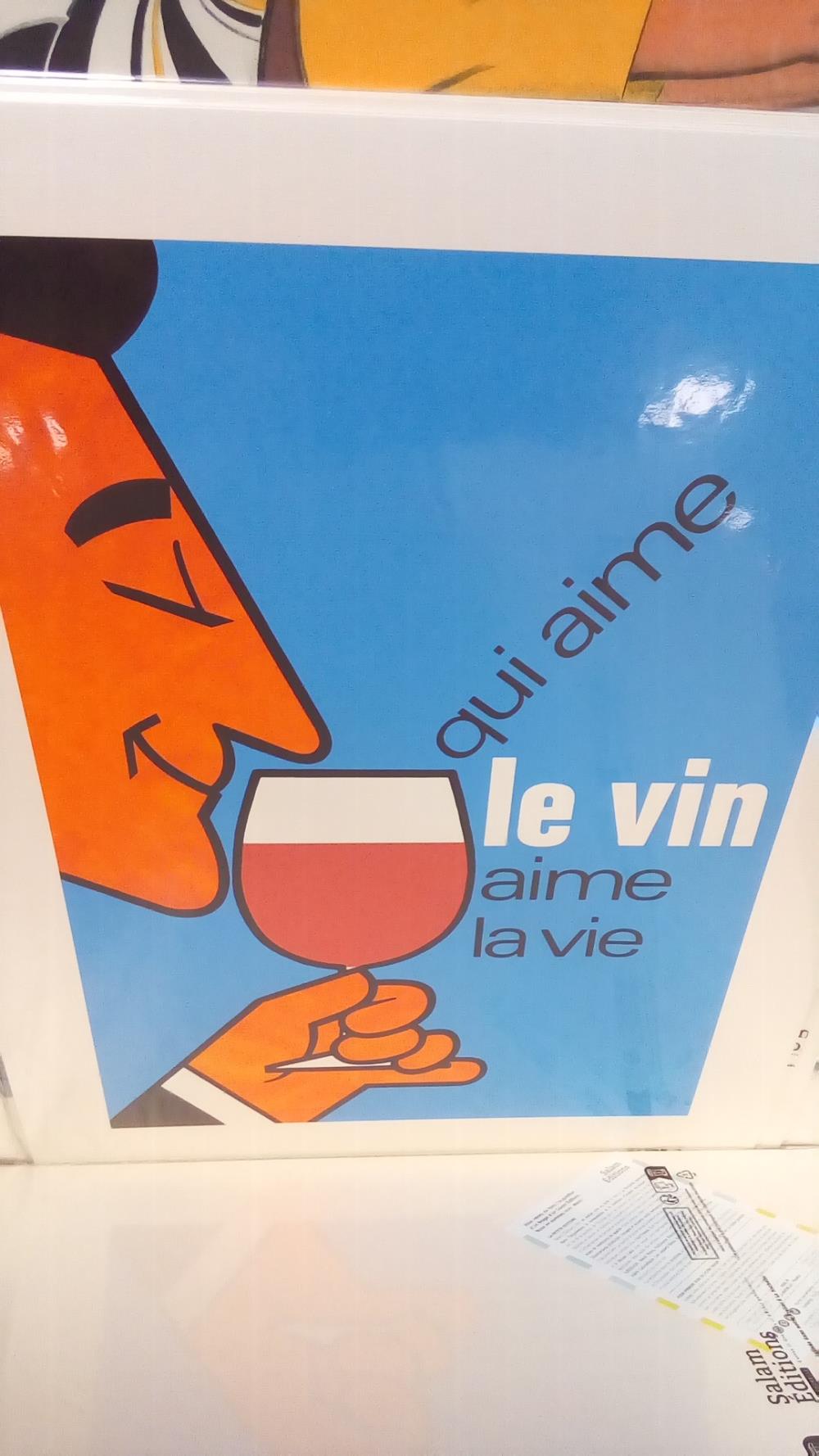 REPRO QUI AIME LE VIN AIME LA VIE