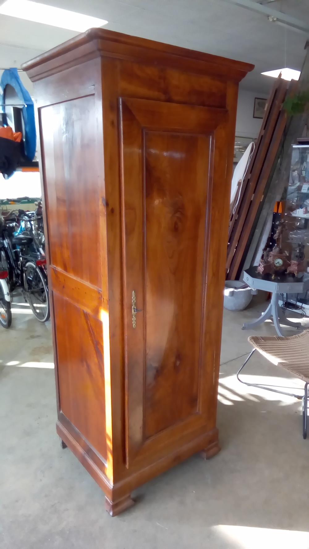 ARMOIRE 1 PORTE MERISIER ÉTAGÈRES