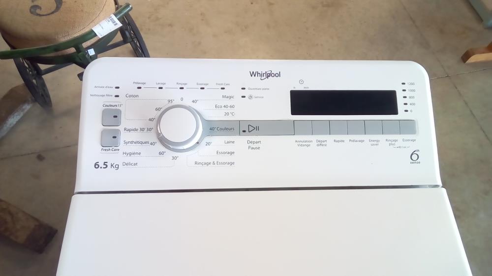 LAVE LINGE WHIRLPOOL 6.5KGS TBE