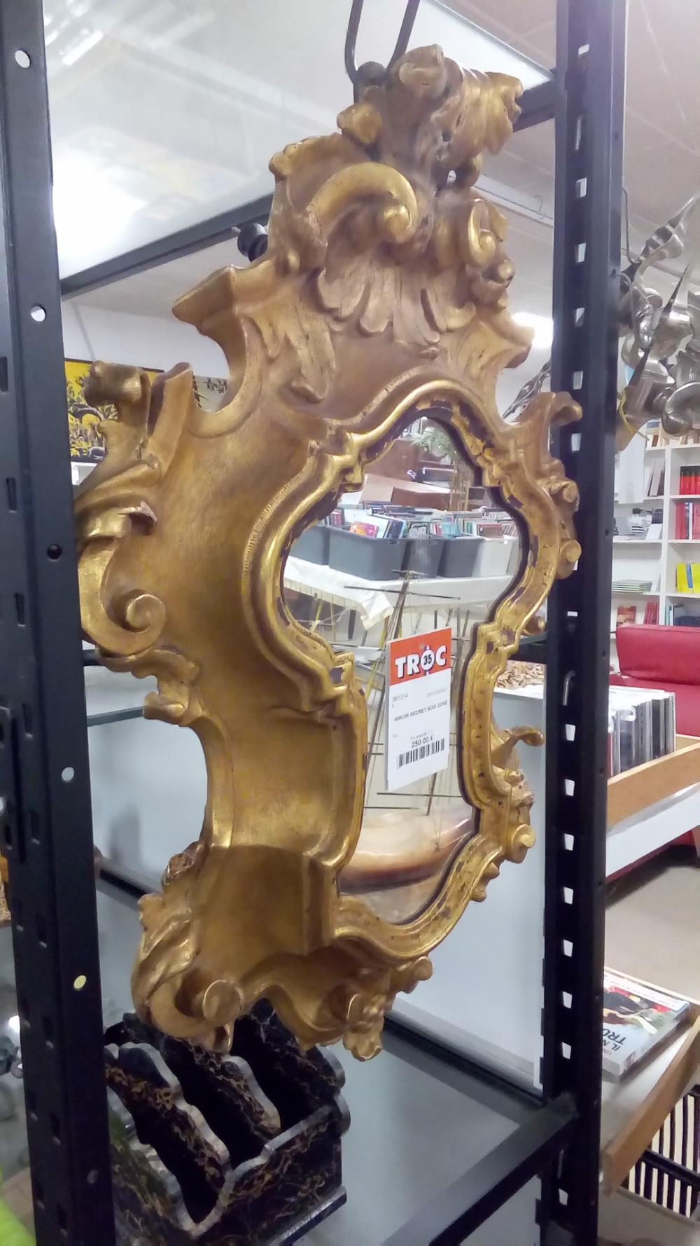 MIROIR SECRET BOIS DORÉ