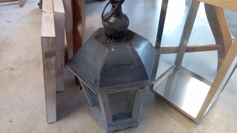 LANTERNE BOIS TÔLE