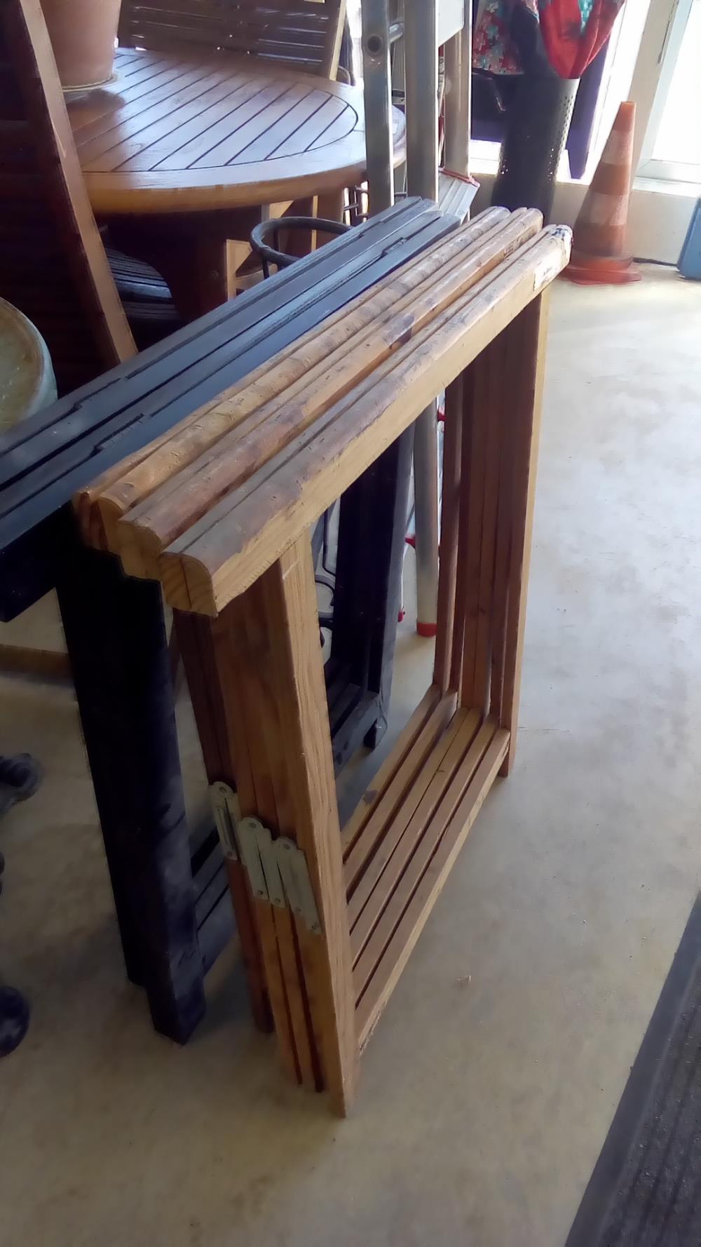 LOT DE 3 TRÉTEAUX BOIS