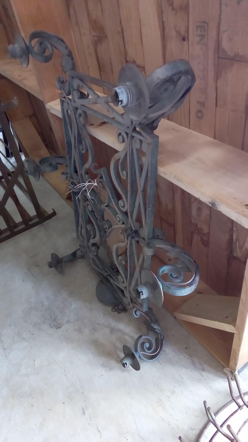 LUSTRE FER FORGÉ 
