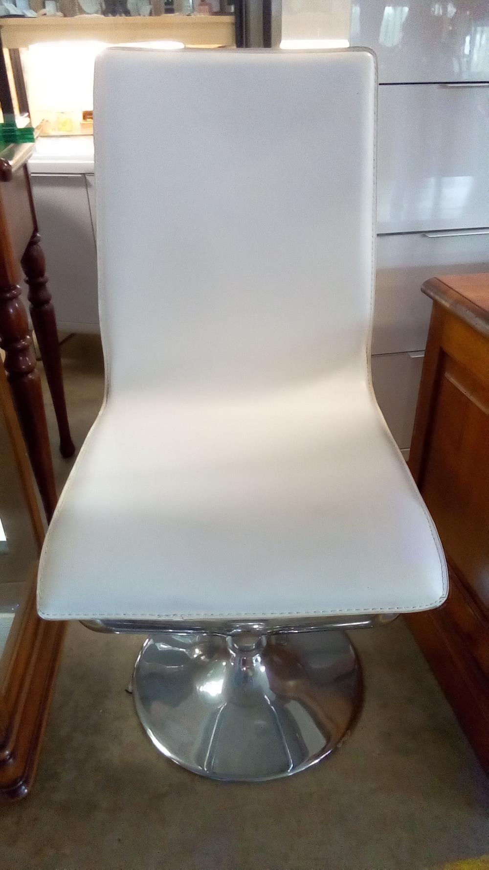 CHAISE DE BUREAU PIED CHROMÉ
