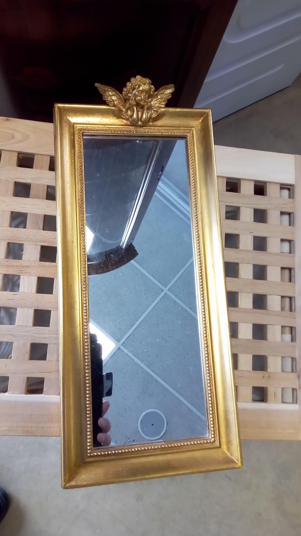 MIROIR DORÉ ANGELOT