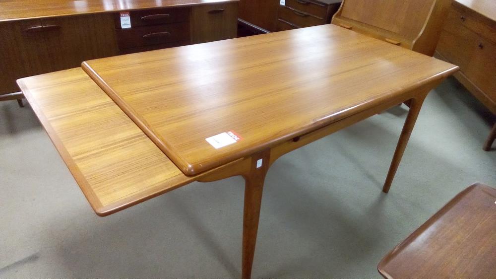 TABLE TECK VINTAGE OBLONGUE TRICOIRE ET VECHIONNE 240 X 90